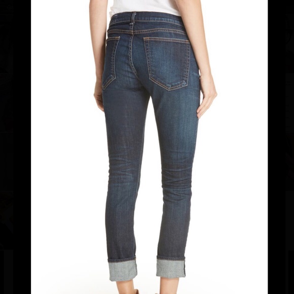 NWT Rag & Bone Dre Ultraslim Boyfriend Cuffed Jeans Size 27 - Picture 3 of 8